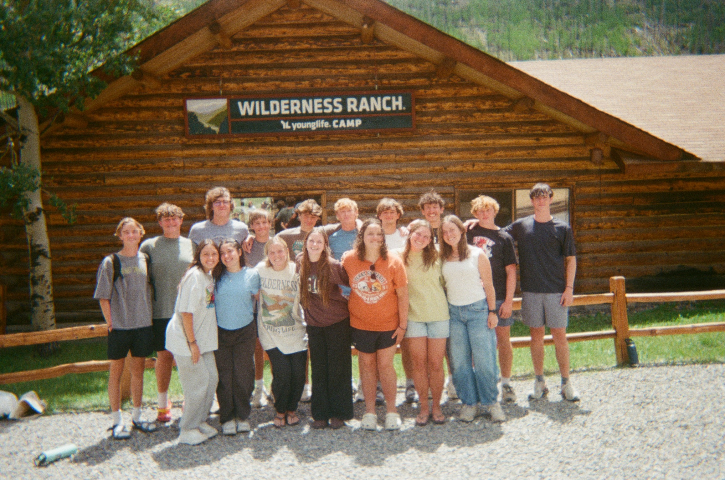 Students and leaders at Young Life camp